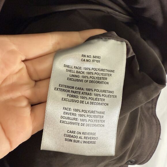 Levis Jacket Women's Medium Brown Pockets Zip Snap Red Tab Long Sleeve - Picture 6 of 12